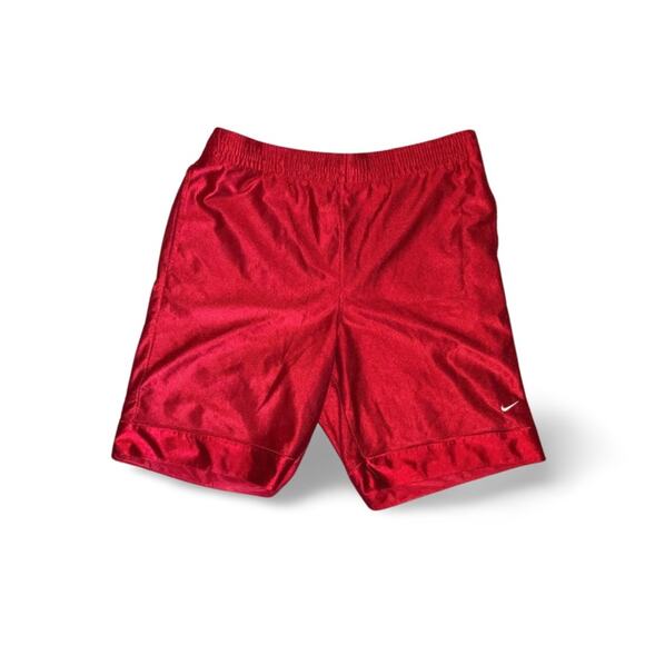 Nike Red Casual Shorts With Drawstring Size L - Picture 1 of 3